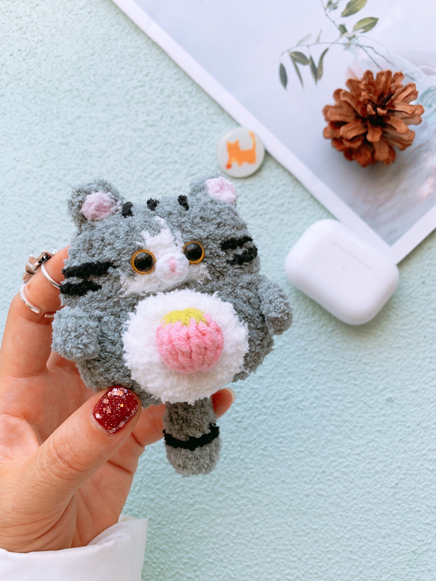 Strawberry Cat Airpods 1/2/3 Case AirPods Pro, Pro 2 Case