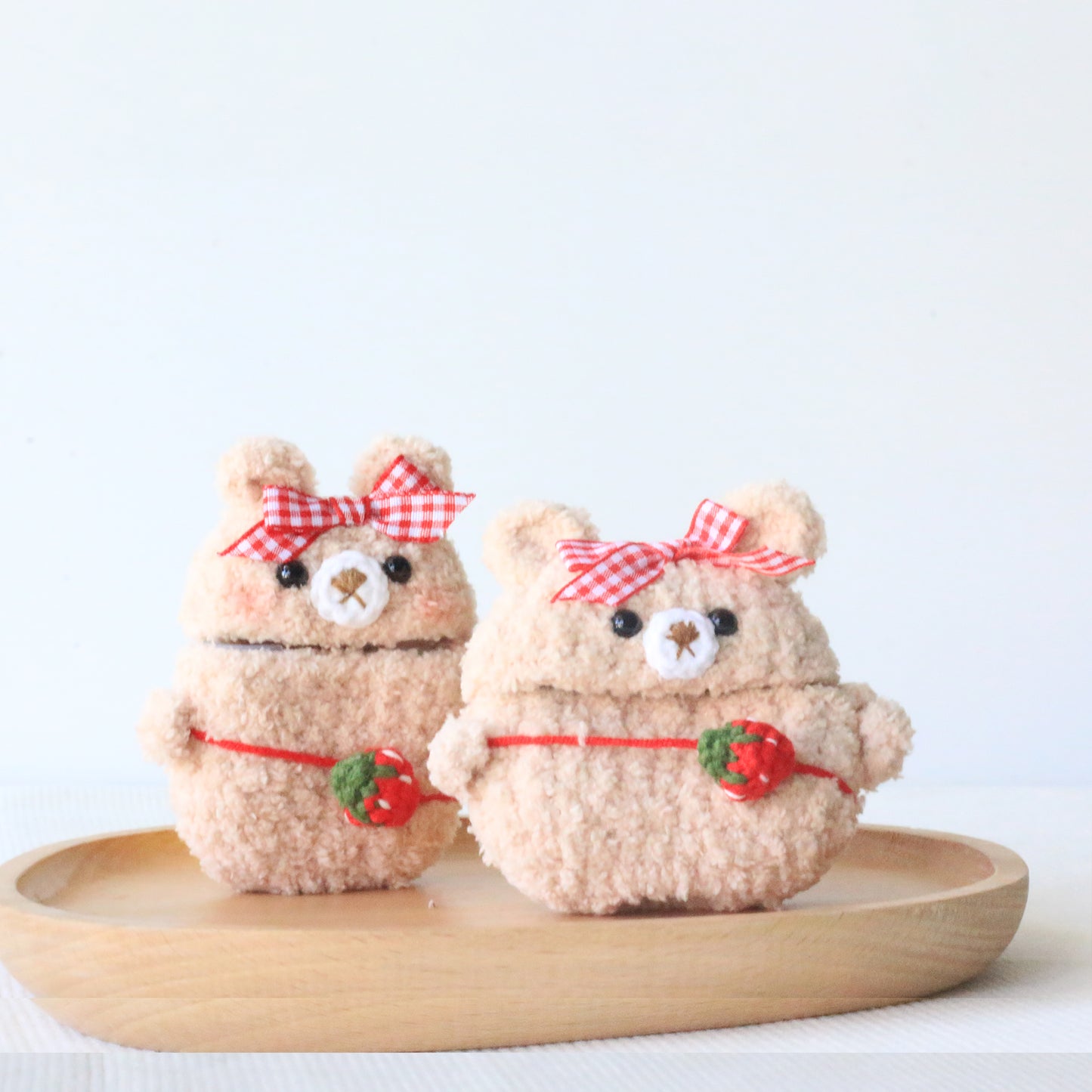 Pink Bear Airpods Case