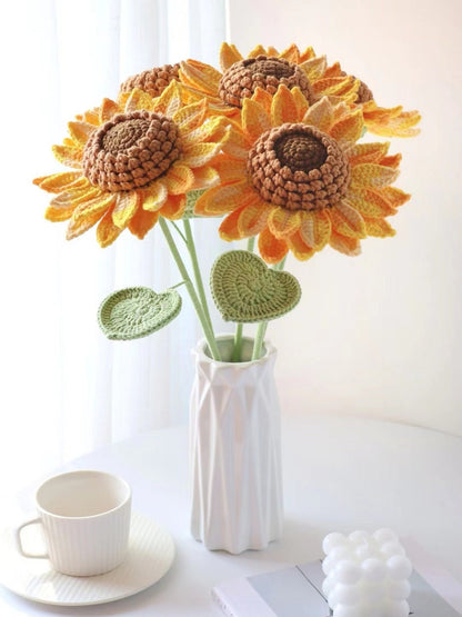 Crochet Sunflower Bouquet-Mother's Day Gift