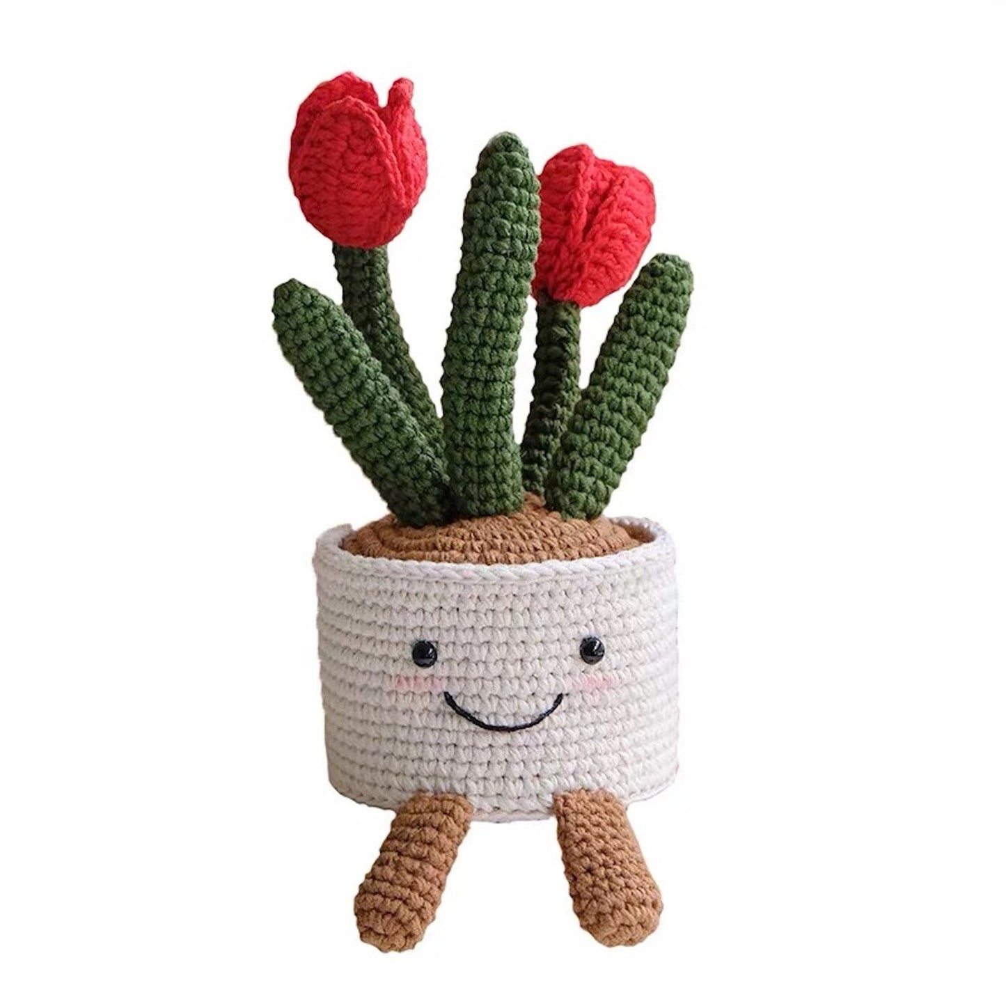 Funny Crochet Tulip Plant Home Decor Gifts For Her