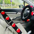 Handmade Crochet Steering Wheel Cover Seat Belt Cover