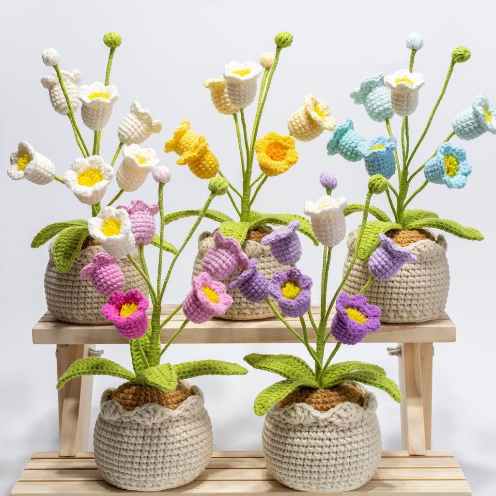 Crochet Flower Plant Home Decor Mom's Gifts