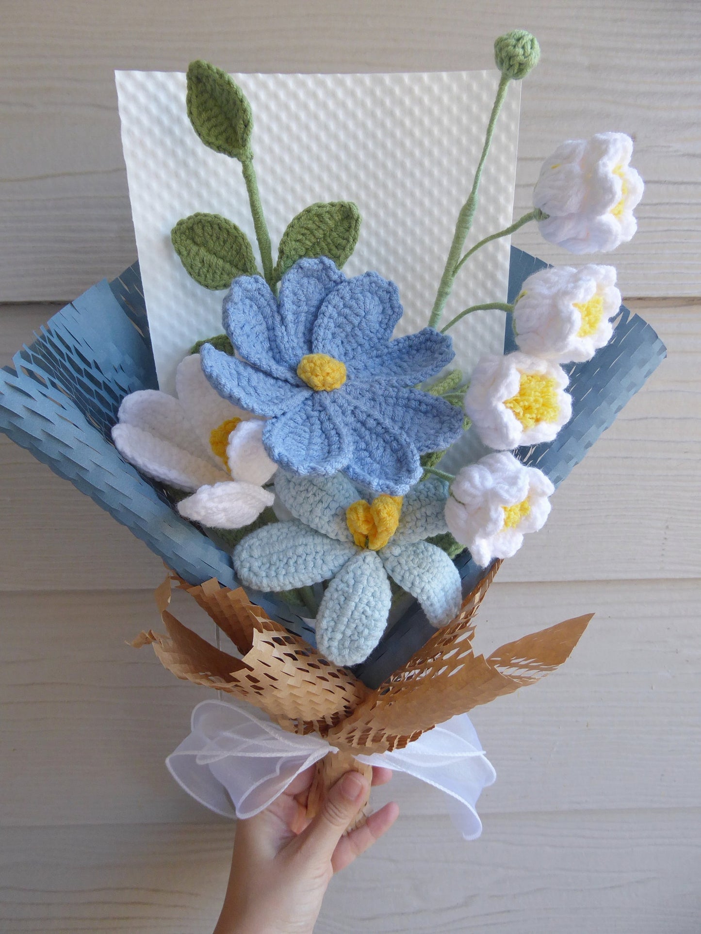 Crochet Flower Bouquet Mom's Gifts
