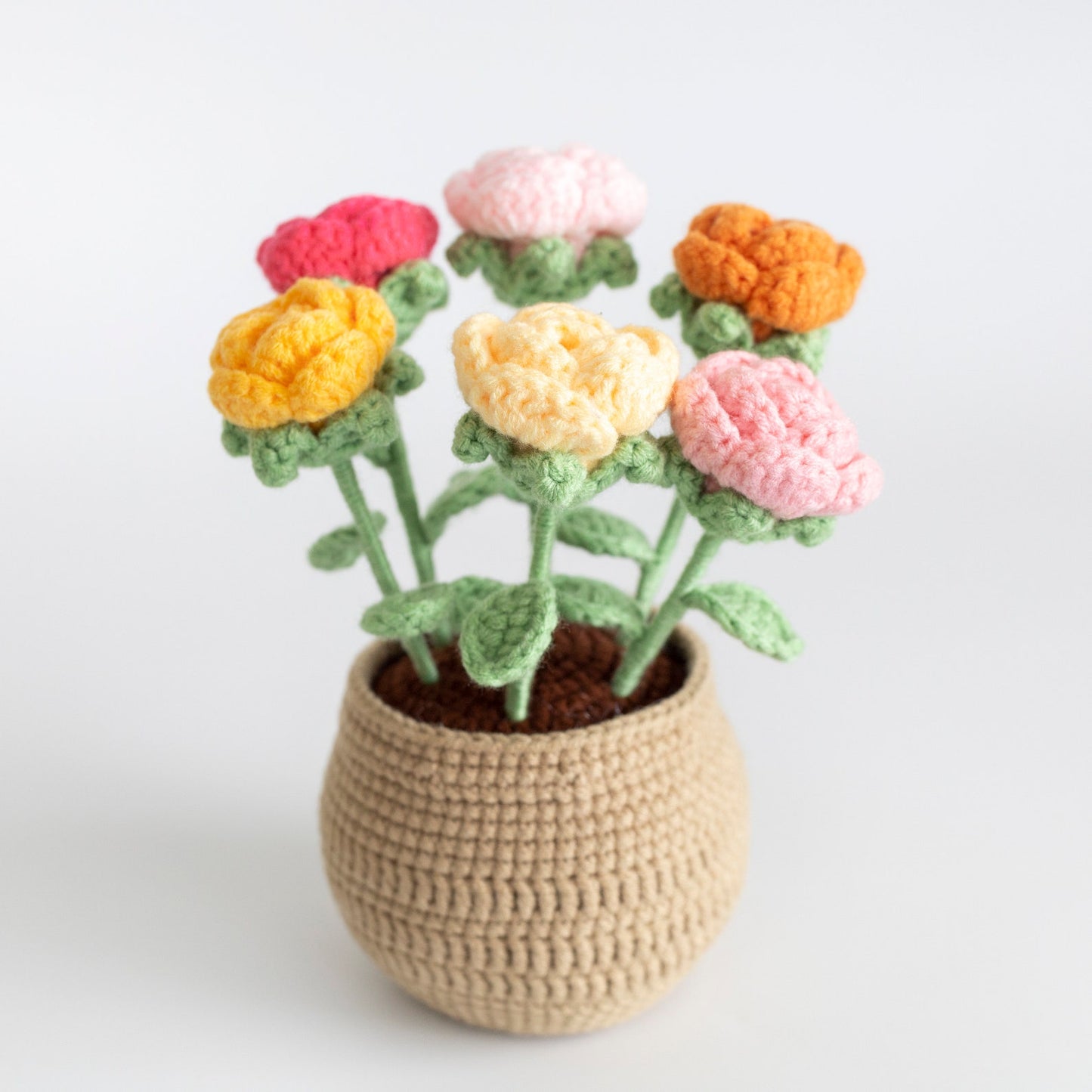 Crochet Flower Plant Home Decor Gifts For Her