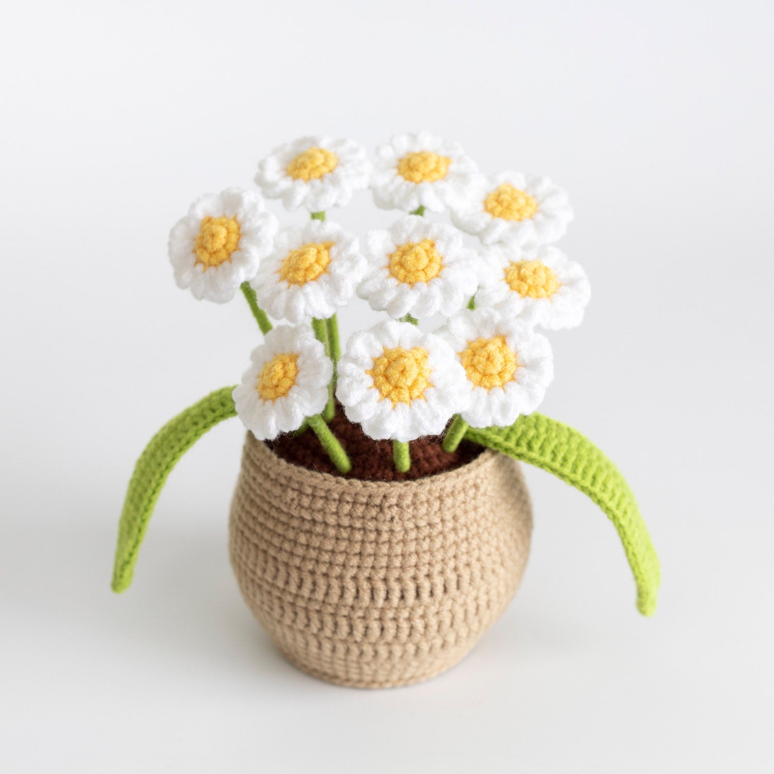 Crochet Flower Plant Home Decor Gifts For Her