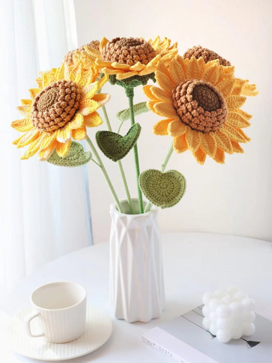 Crochet Sunflower Bouquet-Mother's Day Gift