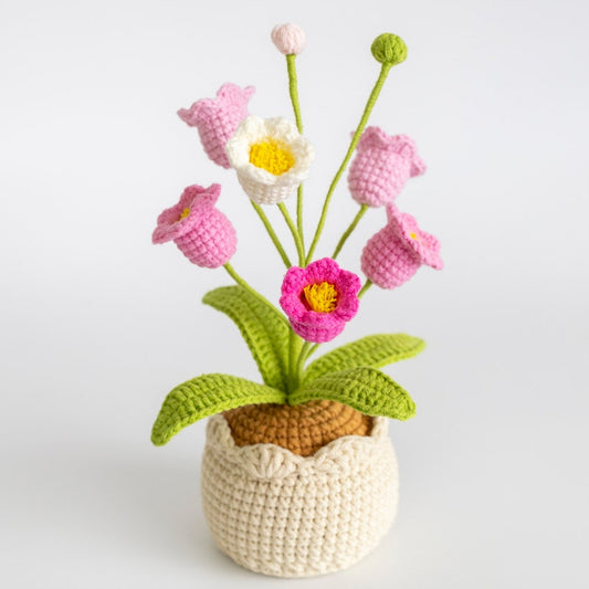 Crochet Flower Plant Home Decor Mom's Gifts