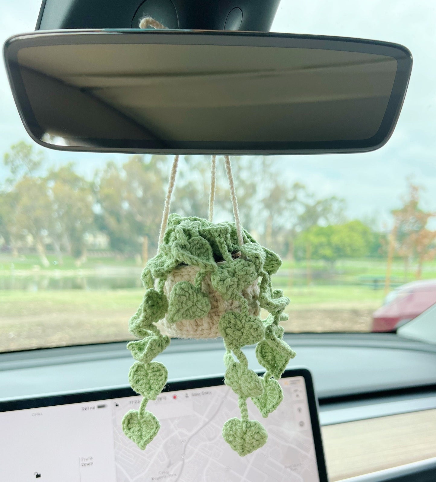 Crochet Car Hanging Handmade Car Decor