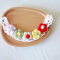 Adjustable Flowers Crochet Cat Collar