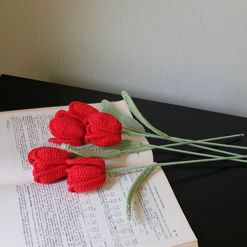 Crochet Tulip Flower Bouquet