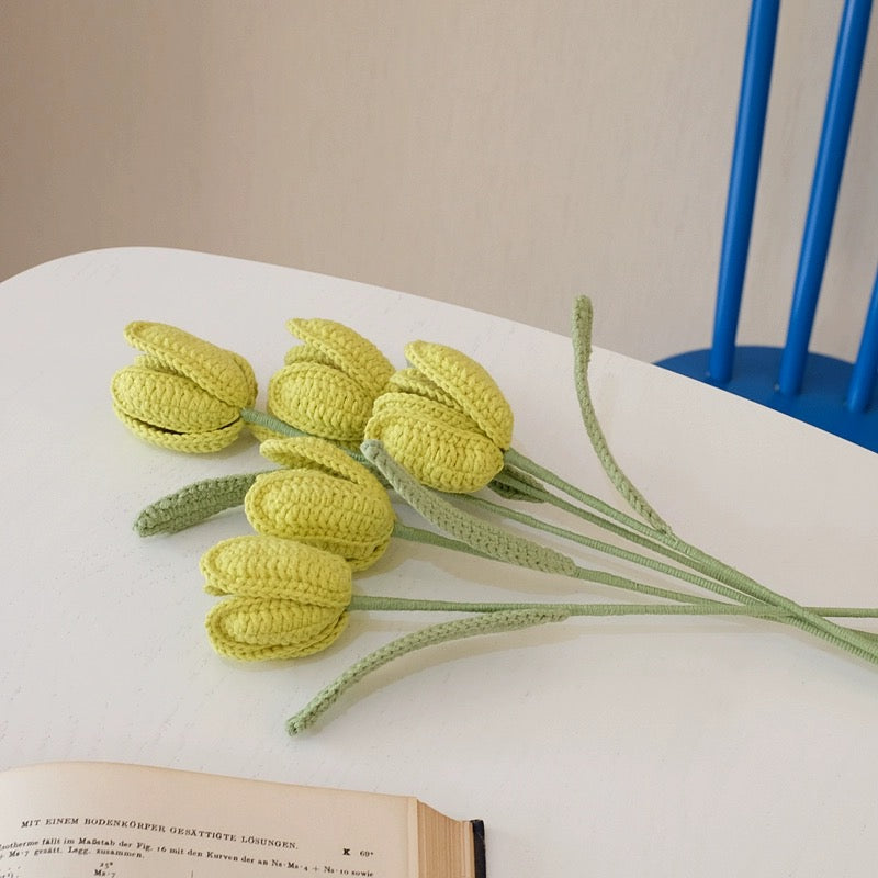 Crochet Tulip Flower Bouquet