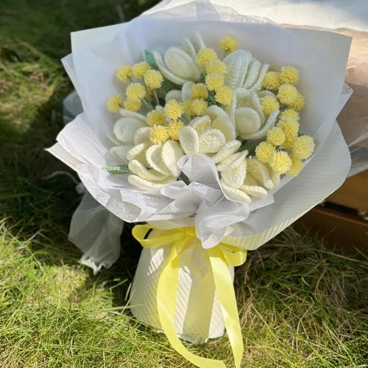 Bridal Bouquet Crochet Flower Bouquet Beautiful Mother's Gifts