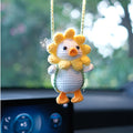 Crochet Hanging Duck Car Decor Mirror Hanging Accessories