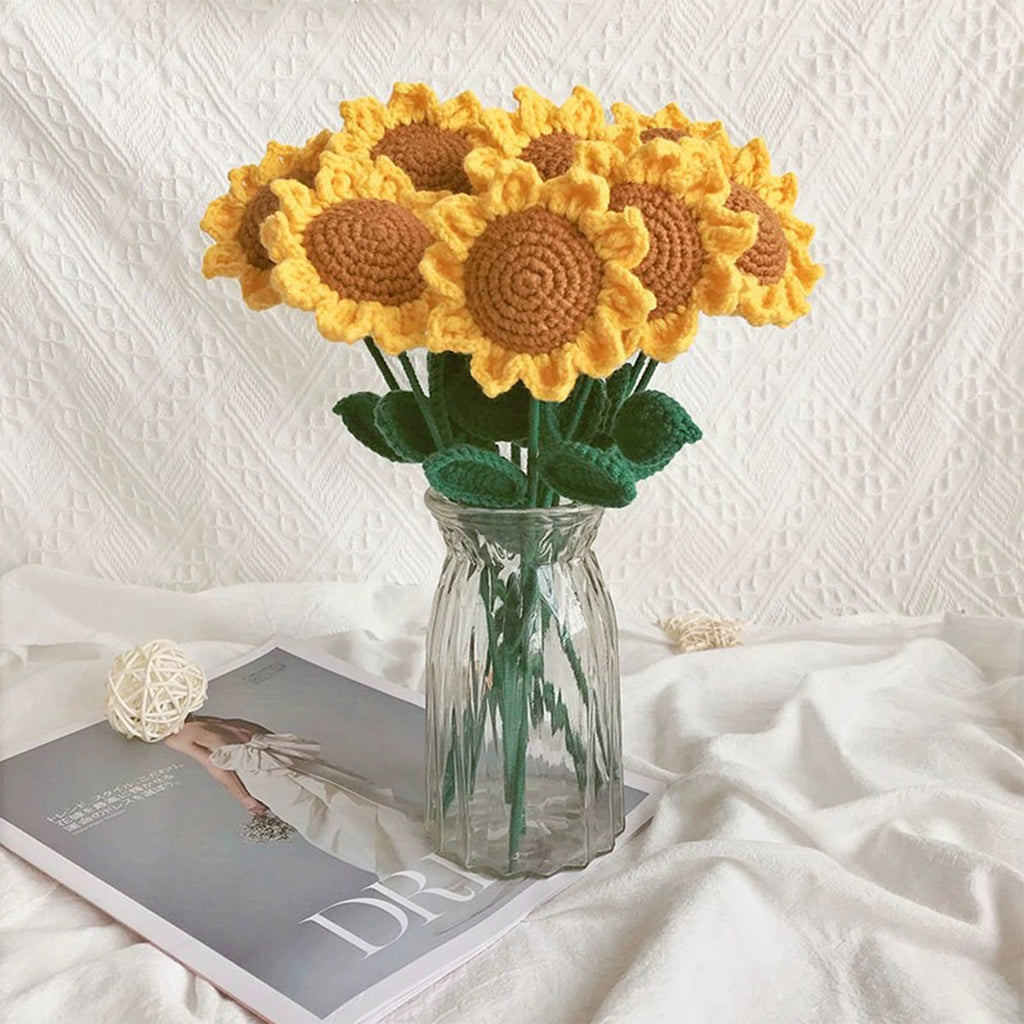 Mother's Gift Crochet Sunflowers