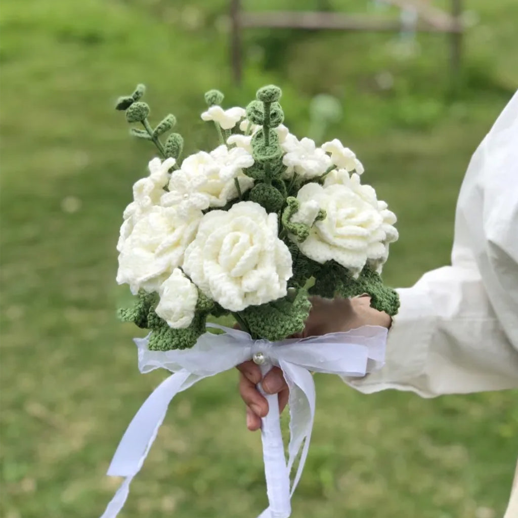 Bridal Bouquet Crochet Flower Bouquet Mother's Gifts