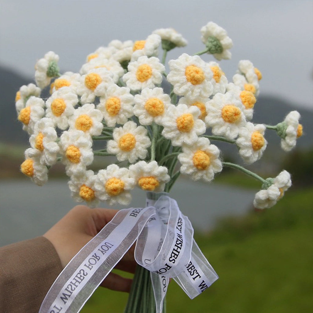 Crochet Daisy Flower Bouquet