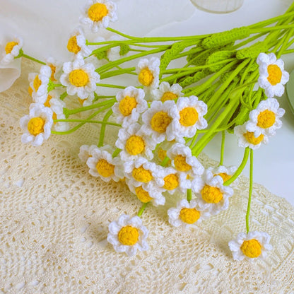 Crochet Daisy + Roses Flower Bouquet