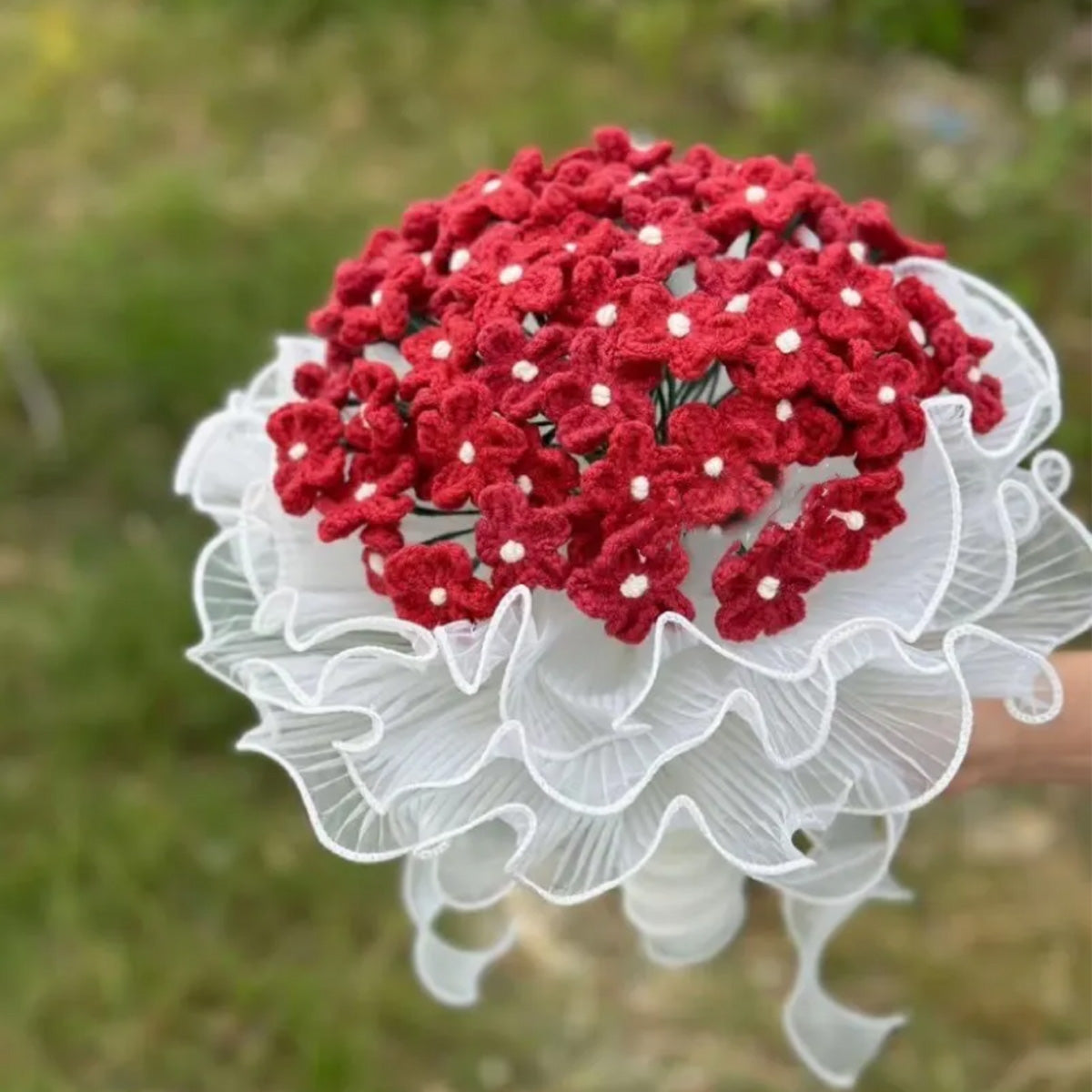 Bridal Bouquet Flower Bouquet Mother's Gift Crochet Flowers