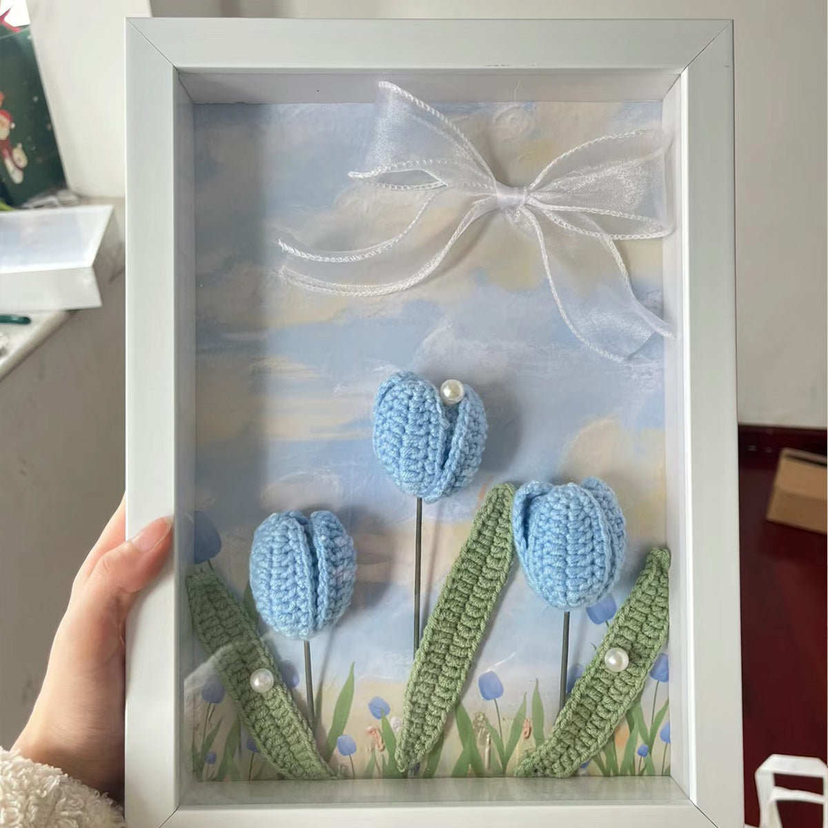 Crochet Tulip DIY Frame