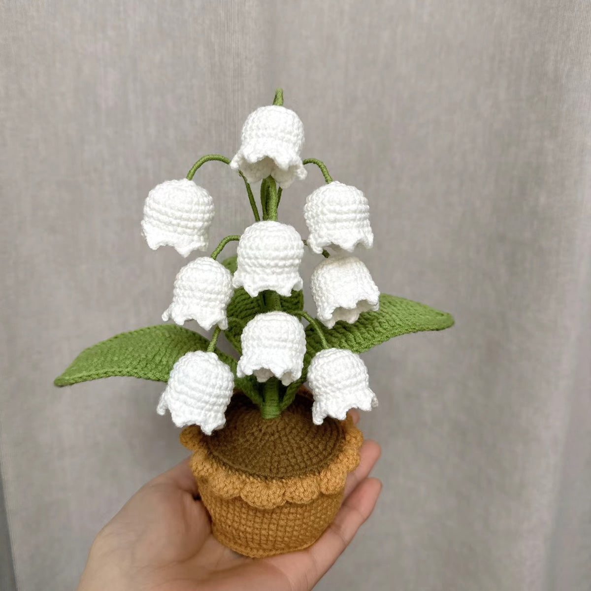 Crochet Lily Of Valley With Pot Flowers Never Fade