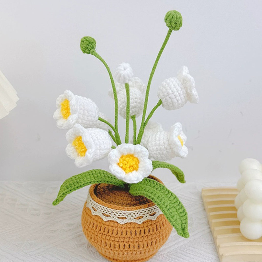 Crochet Leaves Home Decor Flower Plant