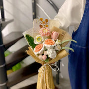 Stylish And Elegant Crochet Flower Bouquet Mother's Gift