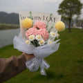 Crochet Daisy + Roses Flower Bouquet