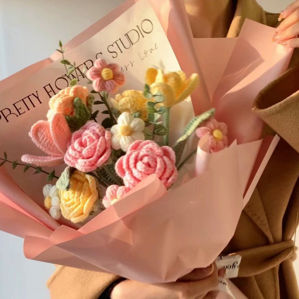 Mother's Day Gift Crochet Flower Bouquet