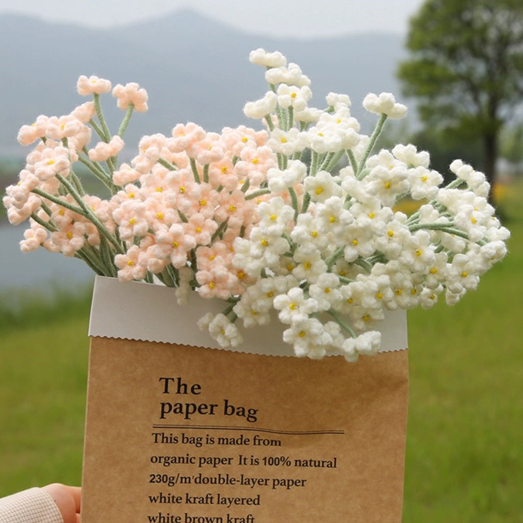 Crochet Forget Me Not Flower Bouquet