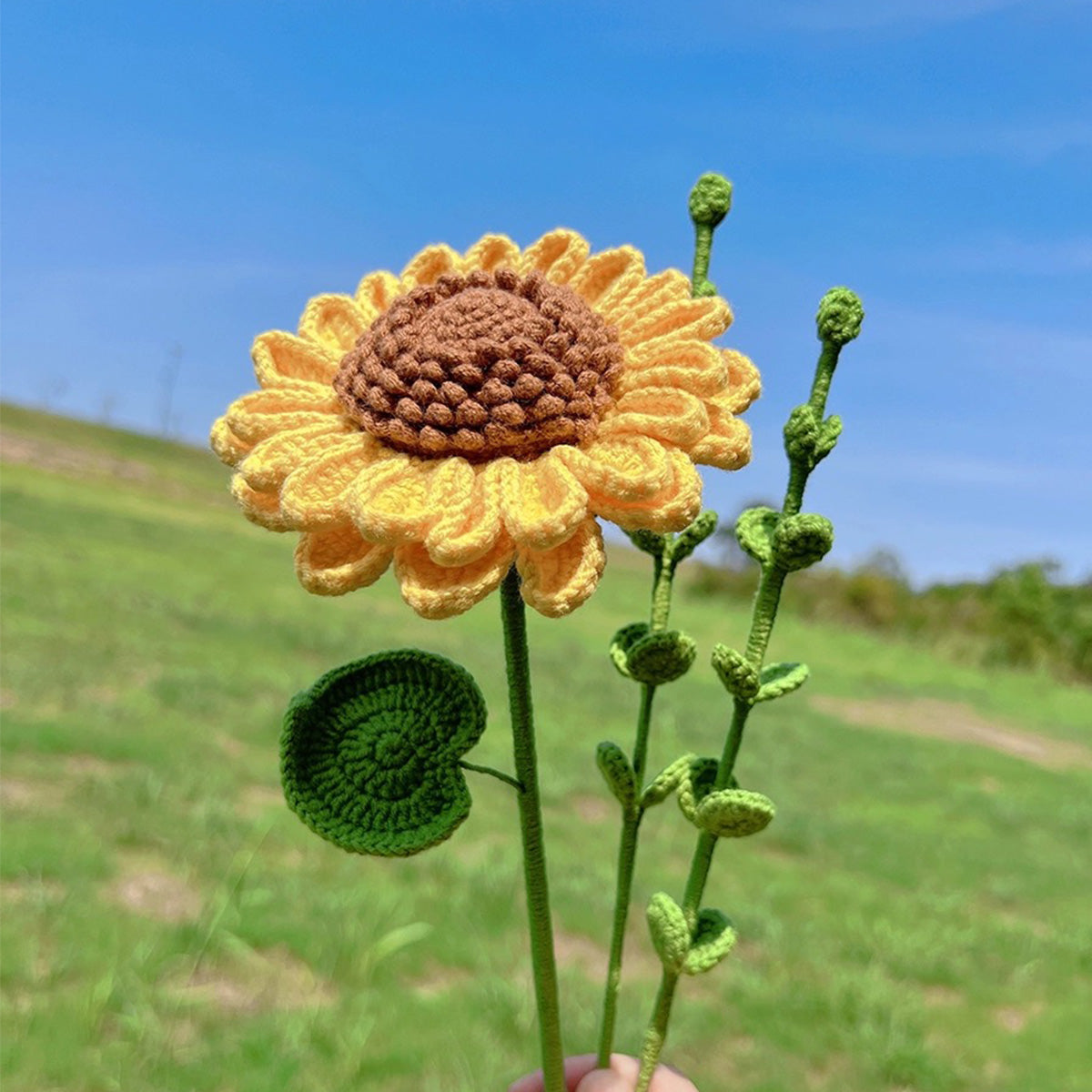 Sunflower Bouquet Mother's Gift Crochet Flowers