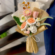 Stylish And Elegant Crochet Flower Bouquet Mother's Gift