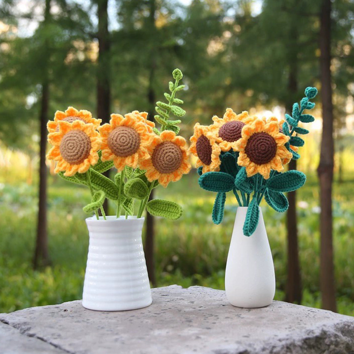 Mother's Gift Crochet Sunflowers