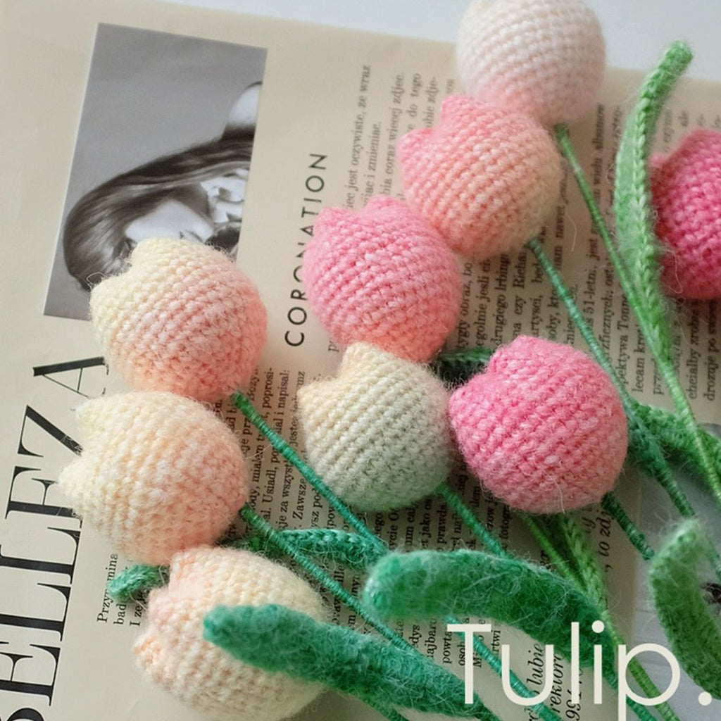 Bridal Bouquet Crochet Tulip Flower Bouquet