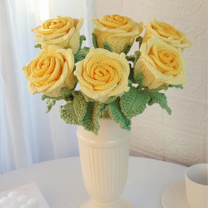Crochet Roses Flower Bouquet-Gift For Her