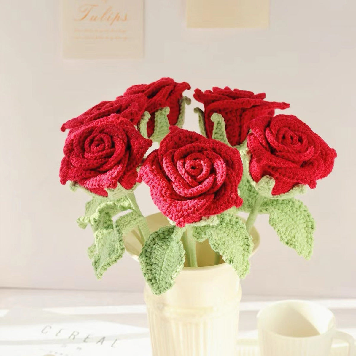Crochet Roses Flower Bouquet-Gift For Her