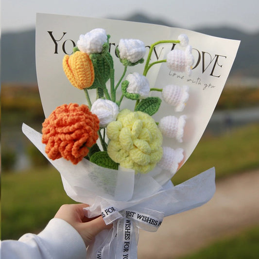 Mother's Gift Crochet Flower Bouquet
