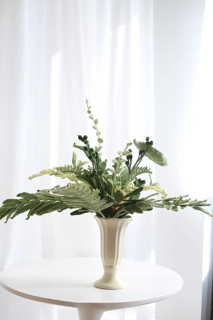 Love Green Flower Bouquet Handmade Gift Crochet Flower Bouquet