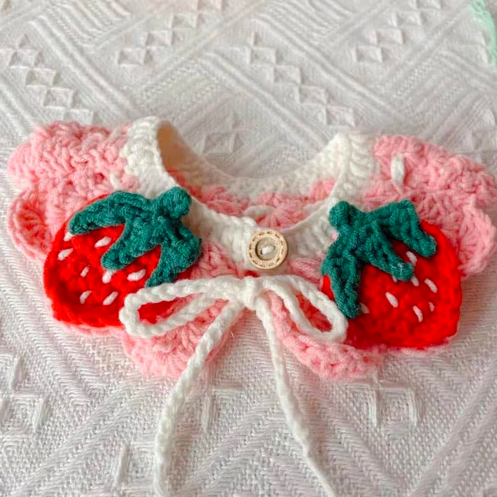 Pink Strawberry Pet Collar