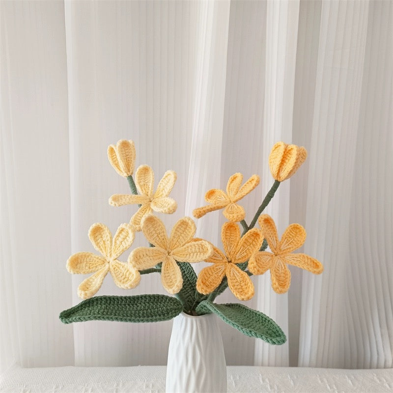 Multi-Color Flower Bouquet Mother's Gift Crochet Flowers