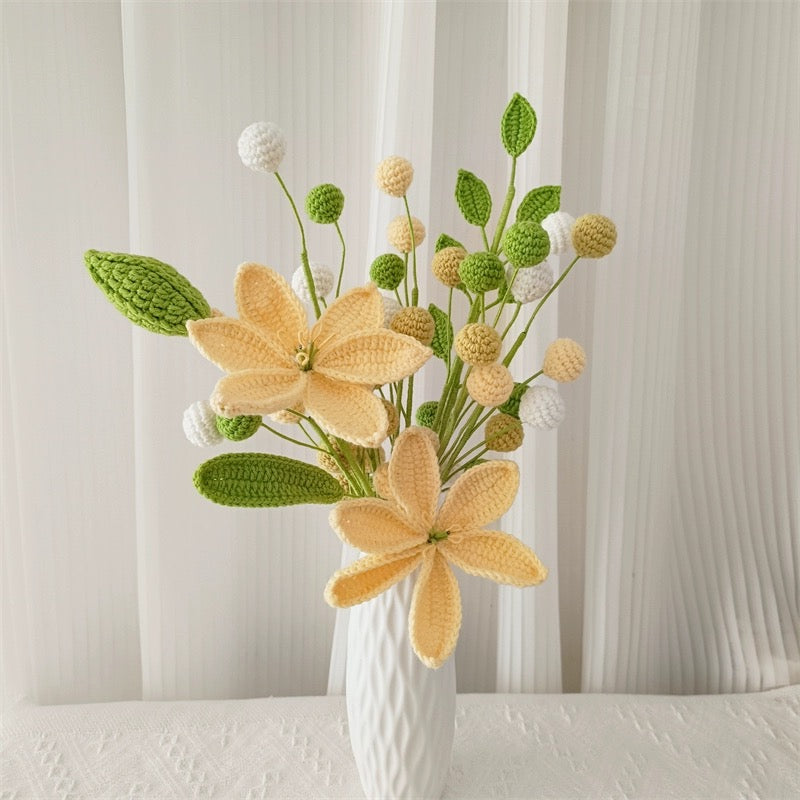 Crochet Flower Bouquet Mother's Gifts(Without Pot)