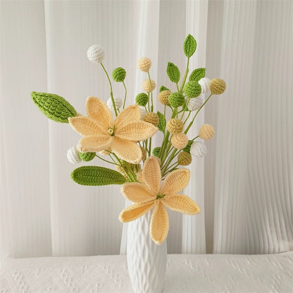 Crochet Flower Bouquet Mother's Gifts(Without Pot)
