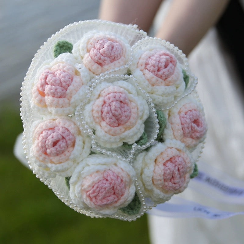 Mother's Day Gift Roses Bouquet Mother's Gift Crochet Flowers