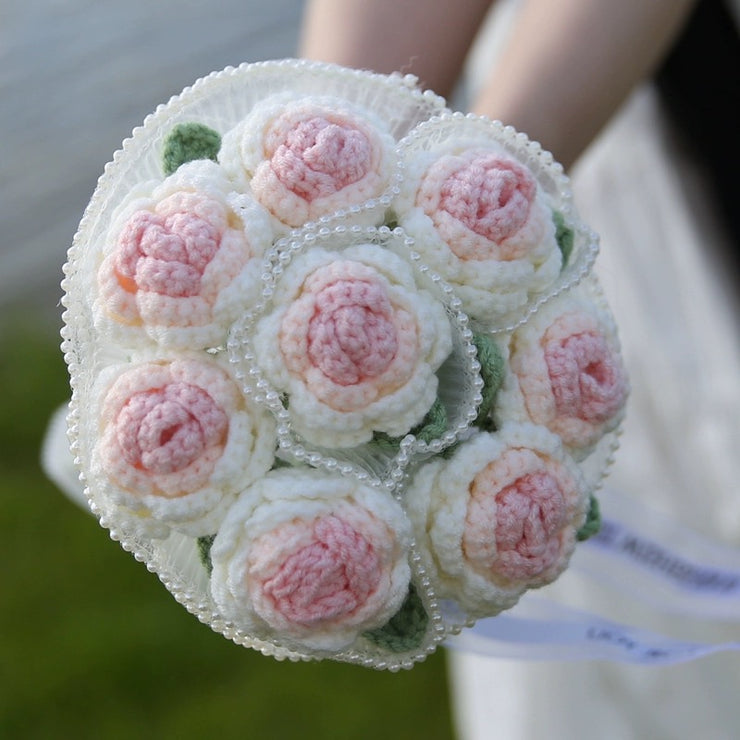 Mother's Day Gift Roses Bouquet Mother's Gift Crochet Flowers