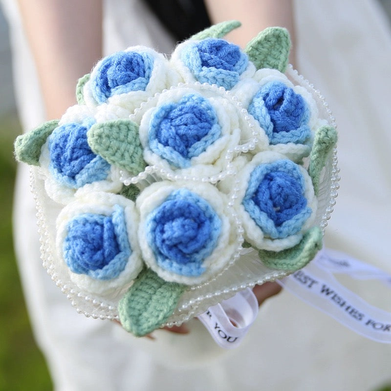 Mother's Day Gift Roses Bouquet Mother's Gift Crochet Flowers