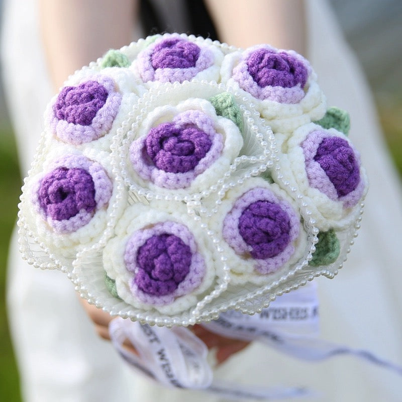 Mother's Day Gift Roses Bouquet Mother's Gift Crochet Flowers