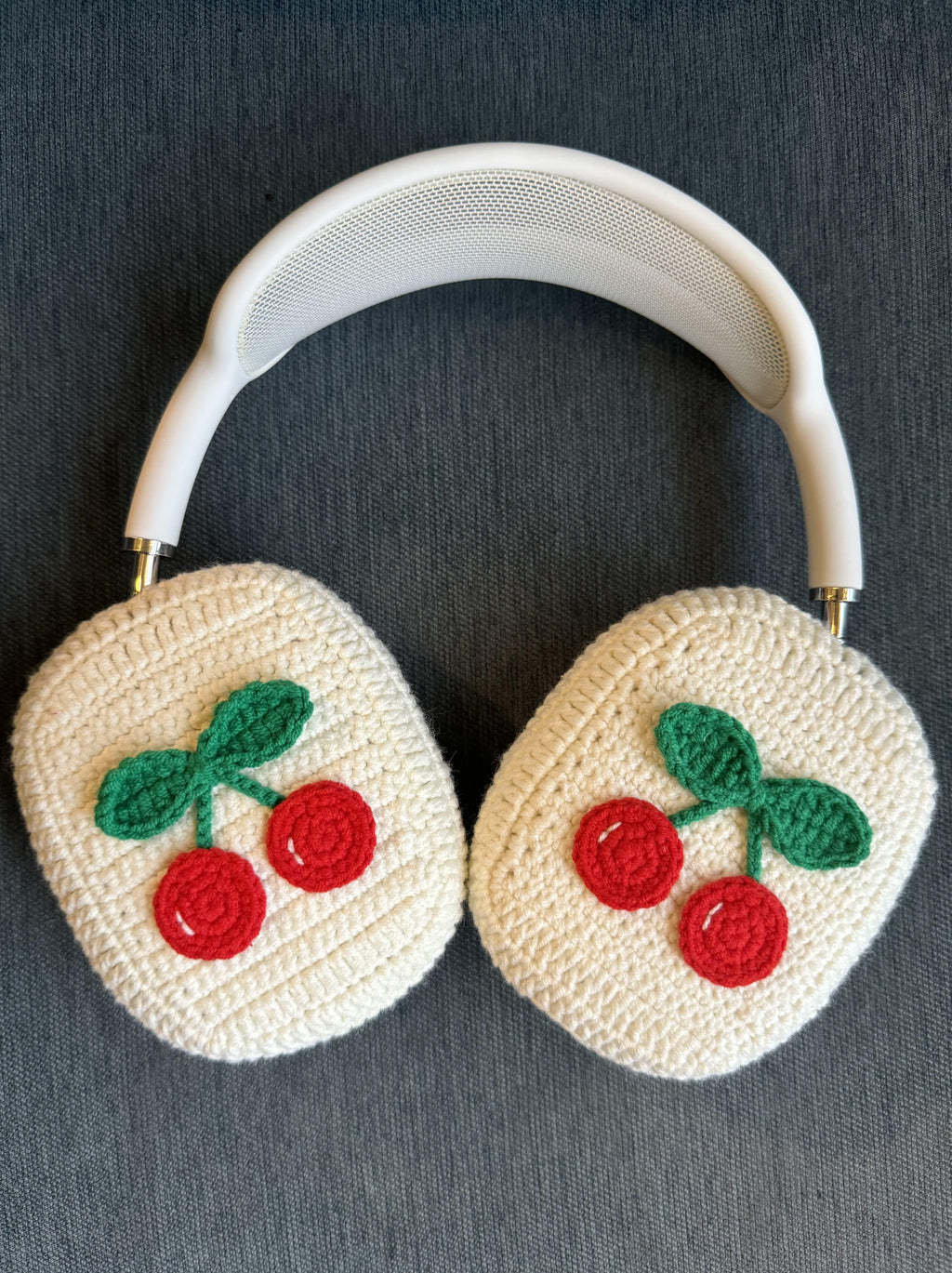 Crochet Cherry AirPods Max Cases Sony XM5 Cases