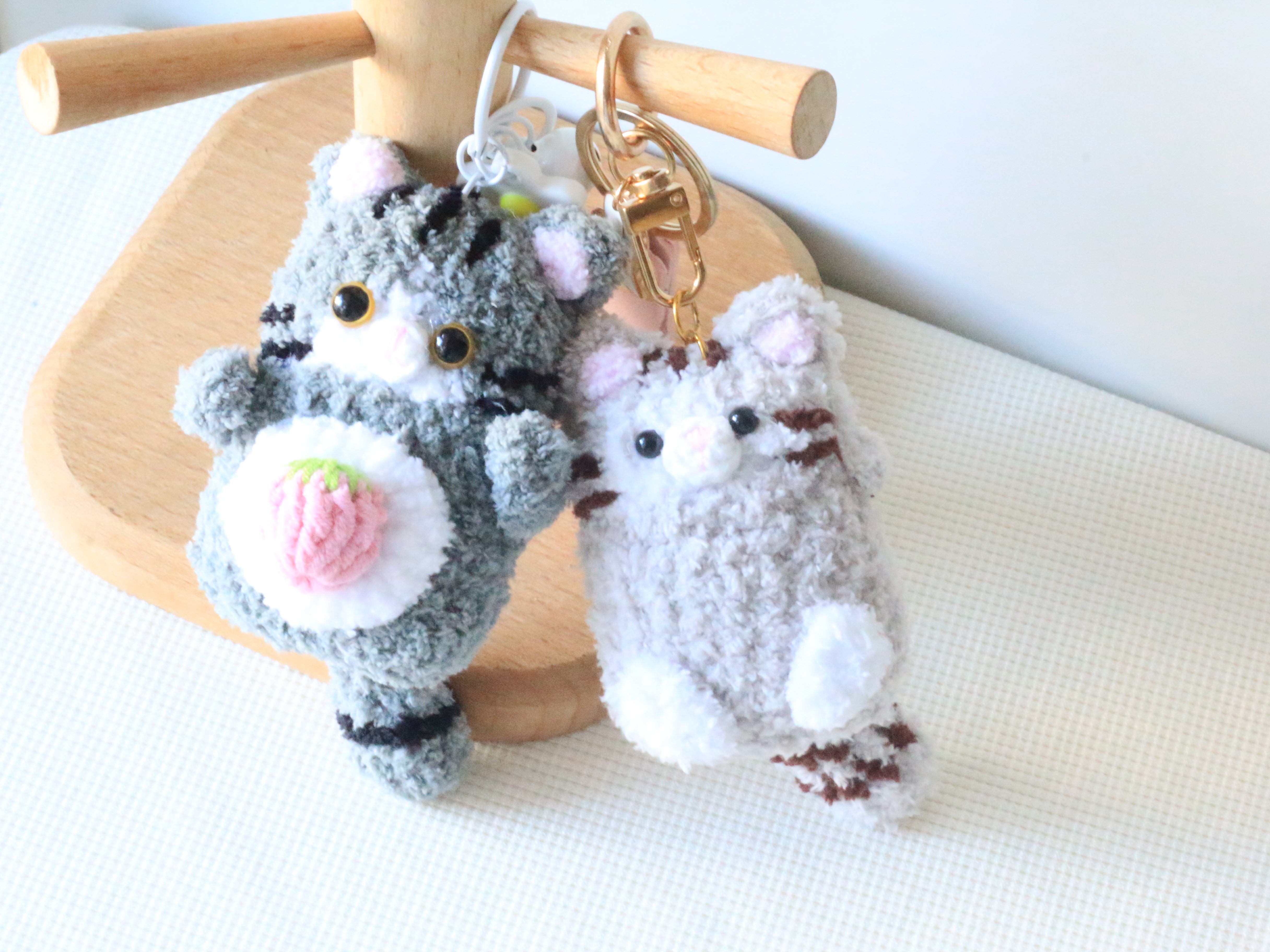 Crochet hot sale cat keyring