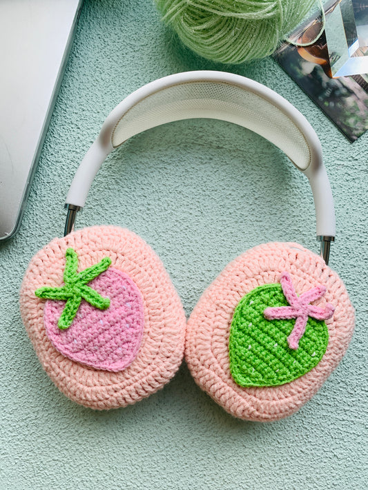 Green Strawberry AirPods Max Cases Sony XM1000 Cases