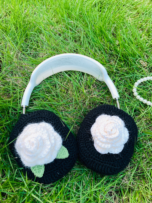 White Flower AirPods Max Cases Sony XM1000 Cases