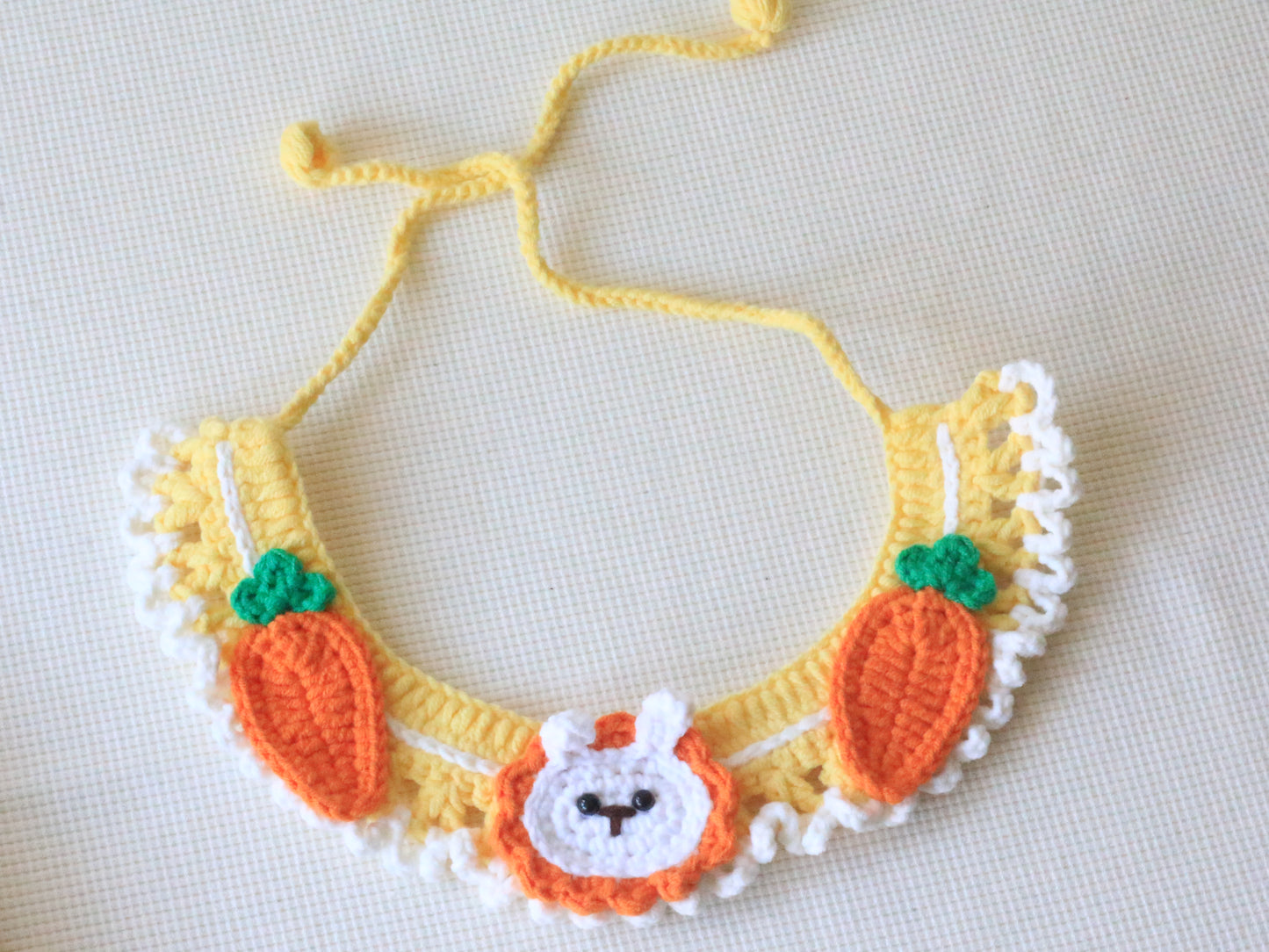 Cute Crochet Flower Cat Collar